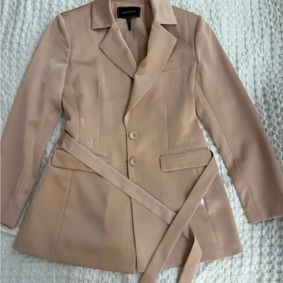 BCBGMaxAzria dusty-pink color Women's Blazer - Picture 1 of 3